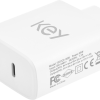K5050PD36WH - KEY WALL CHARGER DUAL PORT PD 36W TYPE-C + TYPE-C WHT
